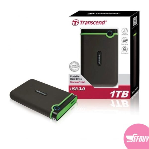 Portable External Hard Drive StoreJet 25M3 2.5-inch 1TB - Black,Green