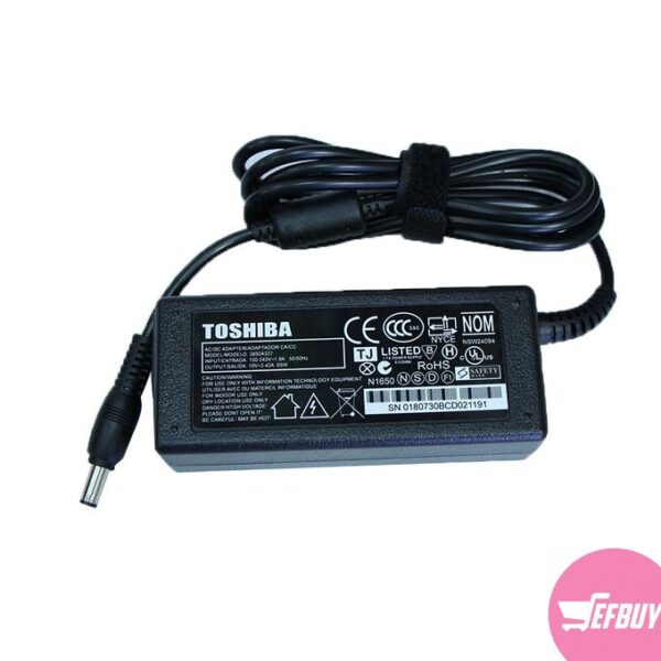 Toshiba Laptop Charger 19V~3.42A - Black