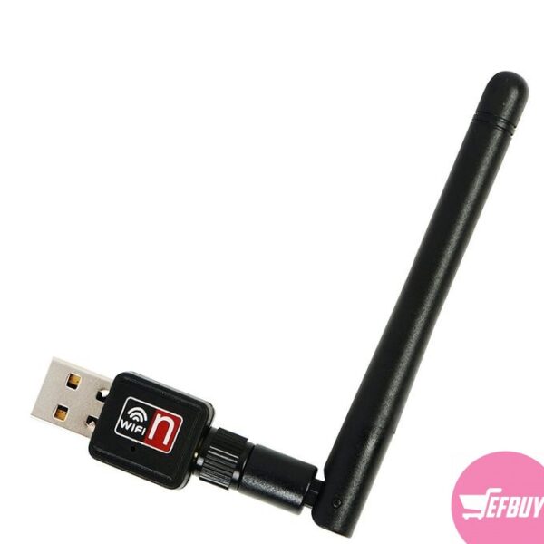 High Speed USB WiFi Adapter with Antenna 802.11n - 600Mbps (Black)