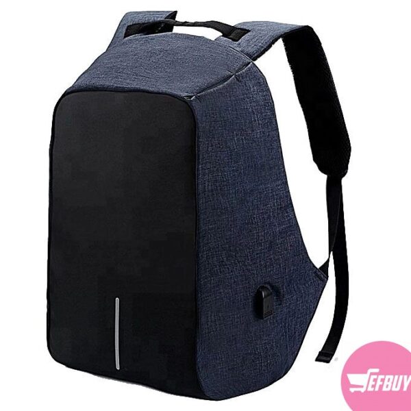 Anti-theft Laptop Backpack Bag - Grey,Black