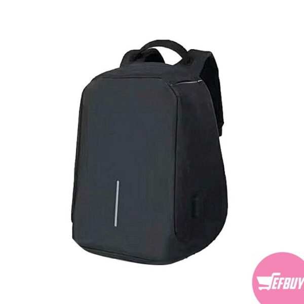 Anti-theft Waterproof Laptop Backpack with USB Charger - Black