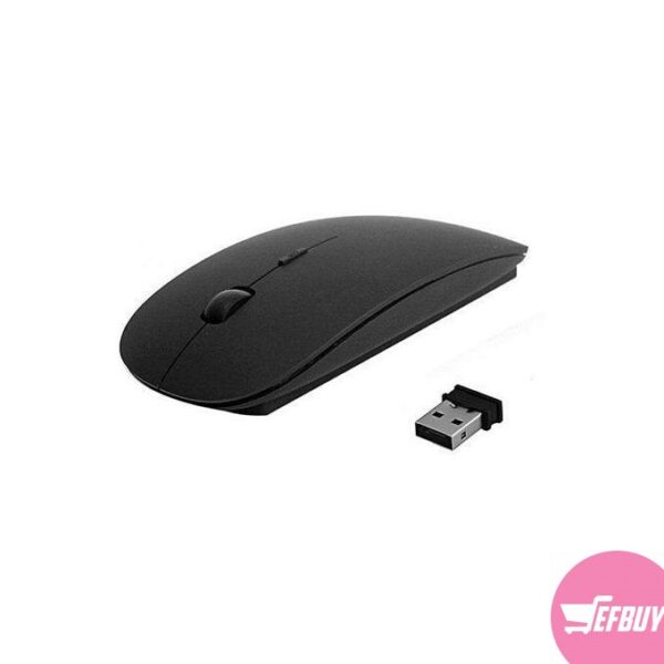 Ultra Slim Optical Wireless Mouse - Black