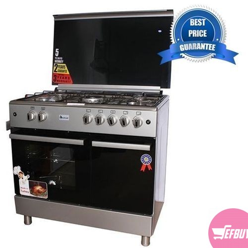 Gas Cooker + Gas Oven 90*60cm - ET905G - Silver