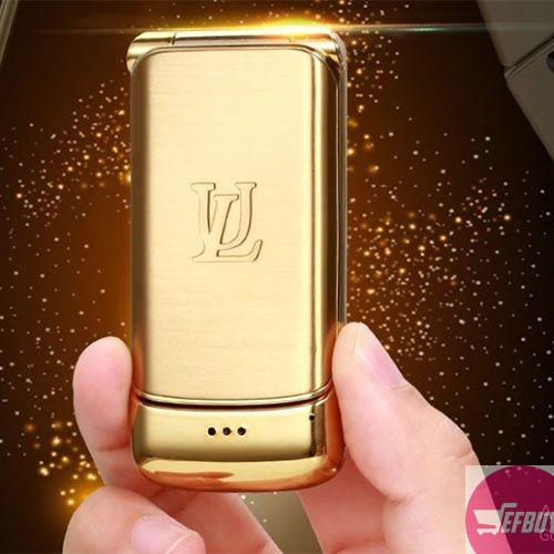 Original Ulcool V9 Curve Ultra Slim GSM Dual Sim Phone, - Golden