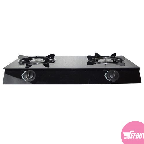 Electro Master GGS3009 2 Burner Glass Gas Stove