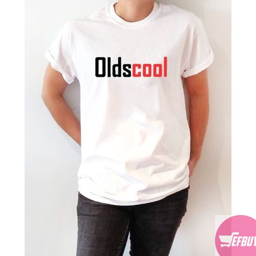 Old is cool round nec t-shirt-White.