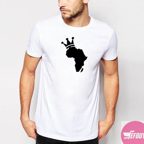 African crown t-shirt-White