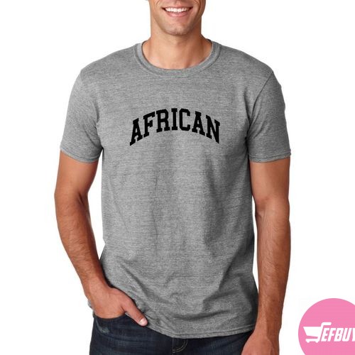 African pride t-shirt-Grey