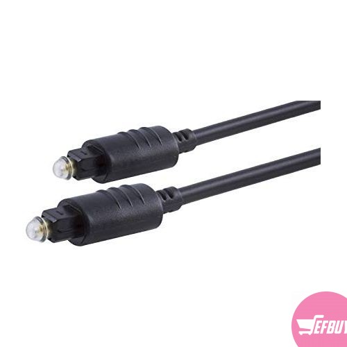 1.5M TOSLINK Video-Audio Optical Cable - Black