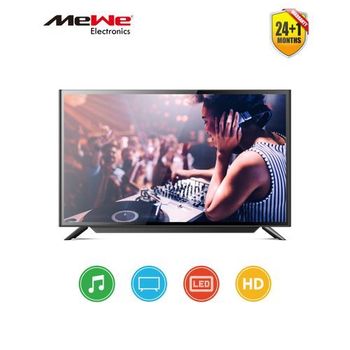 MeWe - 43 Inch HD Digital LED TV - Black