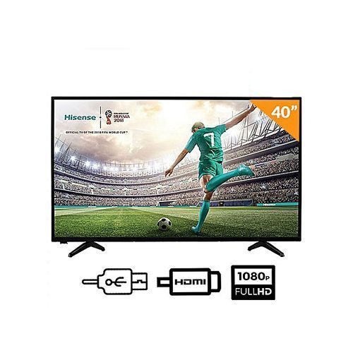 Hisense 40" Digital Satellite HD LED TV - Black