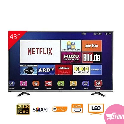 Hisense 43" Smart LED TV - Black