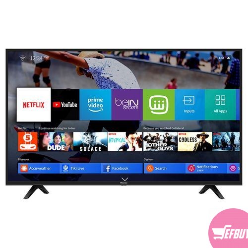 Hisense 50" Smart TV with Ready Internet on YouTube, Netflix, USB & HDMI Ports -Black