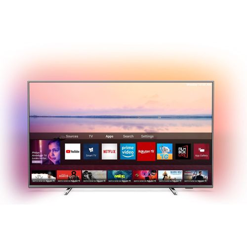 55'' 4K Ultra HD HDR Smart LED TV Free view play - Black