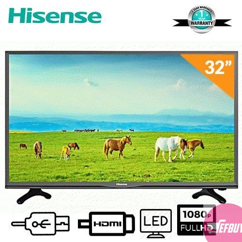 Hisense 32 Inch HD LED TV With inbuilt Free to Air Decoder - Black