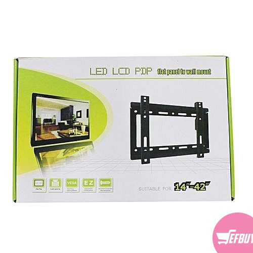 14"-42" LED/LCD/PDP Flat Panel TV Wall Mount - Black