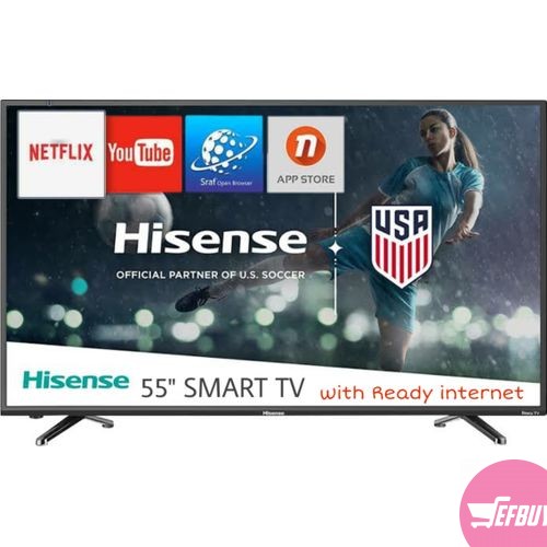 Hisense 55'' Inch 4K Ultra HD Smart TV with In built Free to Air Decoder - Black