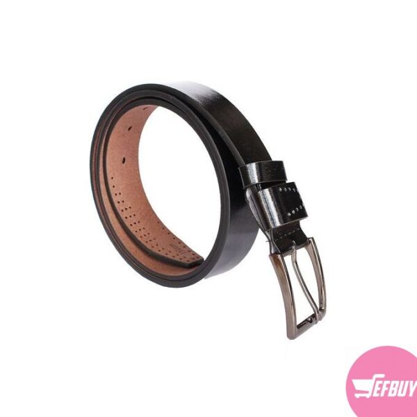 Faux leather belt for men-Black