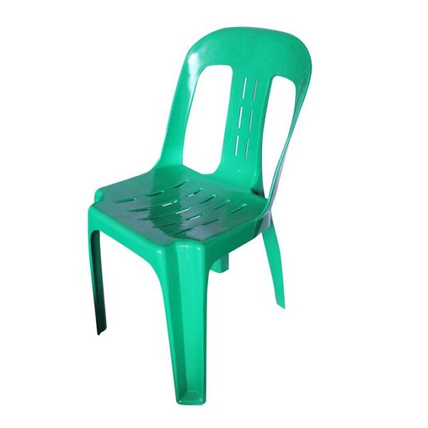 Armless Plastic Chair-Green.