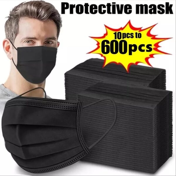 10Pcs 3 Layer Disposable Mask Non-woven Dust Filter Face Mask Mouth Mask