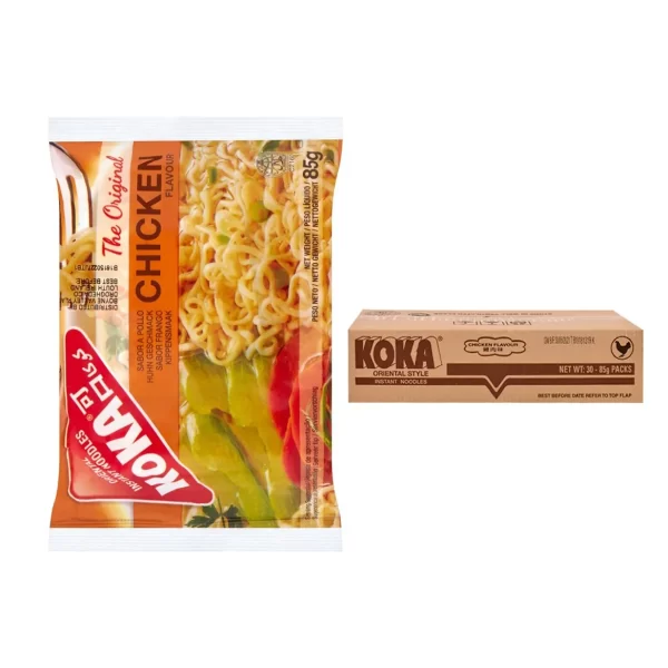 Koka Chicken Flavour Instant Noodles-30 pcs box(85g)