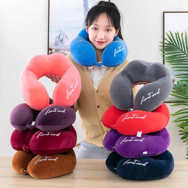 Travel Neck Comfortable Memory Foam U-SHAPED pillow-Multi-color