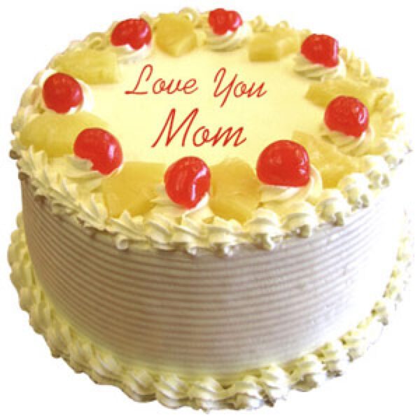 Love you mum fresh cake-Vanilla flavor.