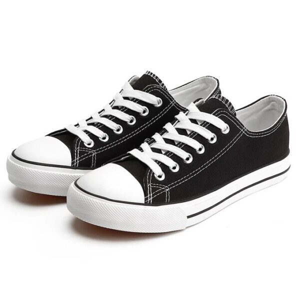 Women's Laced All Star Sneakers - Black,White