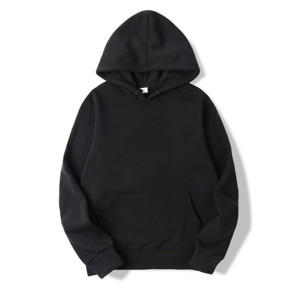 The Clan Plain Hoodie-Black.