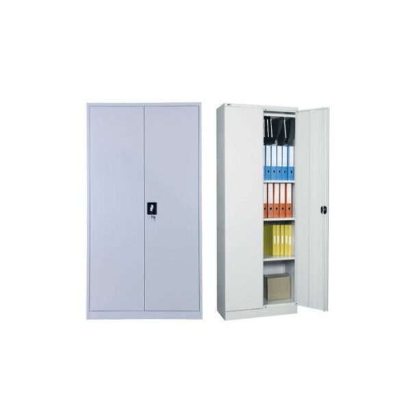 Metallic High Gauged Swing Door Filing Cabinet - Grey