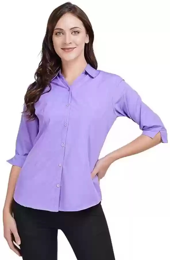 Marks and Spencer women's 3 Quarter Shirt-Purple.