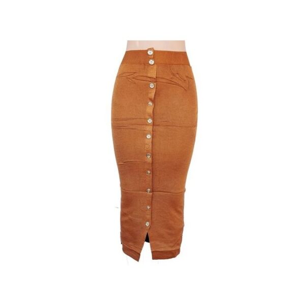 Women's Sweater Skirt - Brown