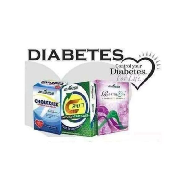 Alliance In Motion Global DIABETES CONTROL SUPPLEMENTS: C24/7, CHOLEDUZ & RESTORLYF