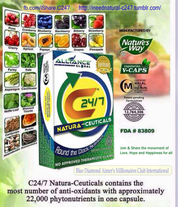 Alliance In Motion Global C24/7 Natura-ceuticals Anti-Ageing - Anti Cancer - Detoxification - Vitality Supplements - Image 4