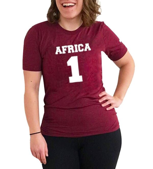 Africa 1 Women’s T-Shirt – Maroon