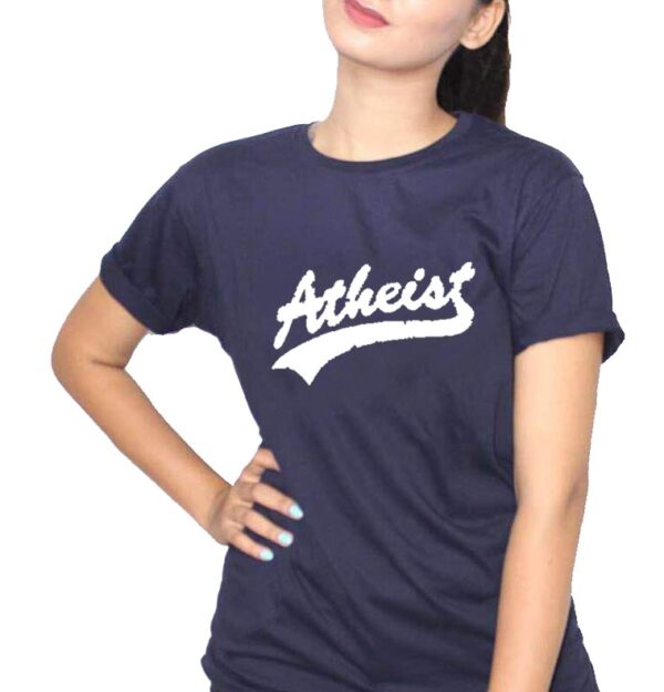 Atheist Women’s T-Shirt – Navy Blue