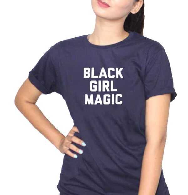 Black Girl Magic Women’s T-Shirt – Navy Blue