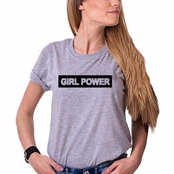 GIRL POWER Women’s T-Shirt – Grey