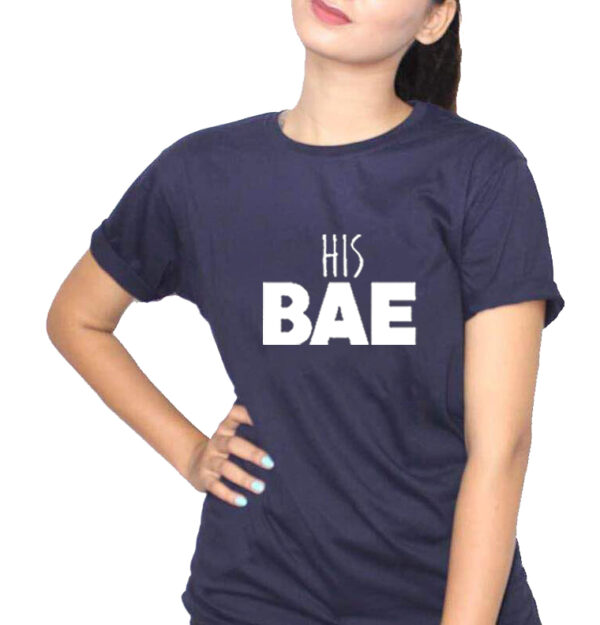 HIS BAE Women’s T-Shirt – Navy Blue