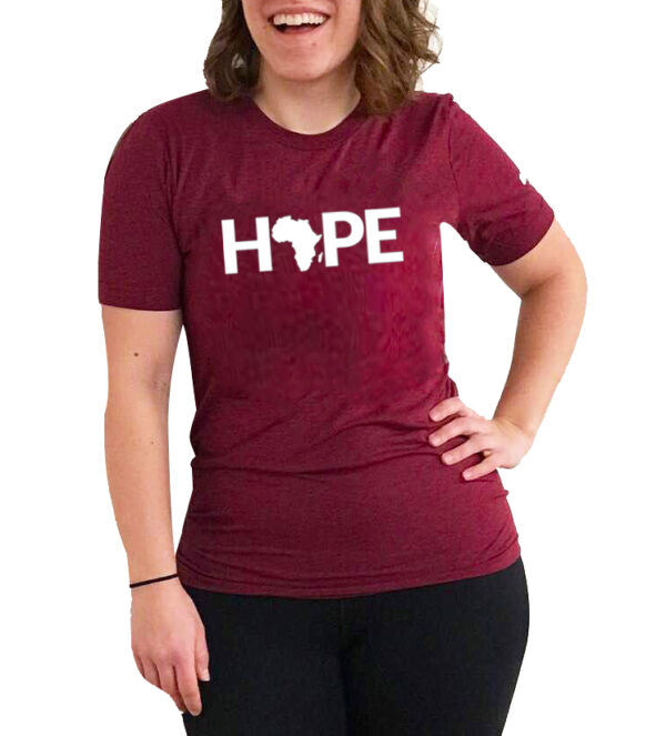 HOPE Women’s T-Shirt – Maroon