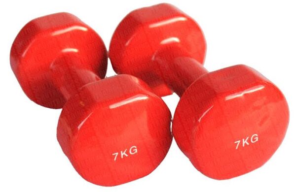 2 pack (7kgs) Dumbbells Body Weight Lifting Body Toning Home Workout.