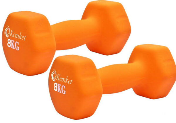 2 Pack (8kgs) Dumbbells Body Weight Lifting Body Toning Home Workout