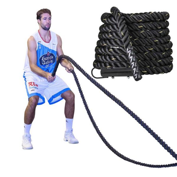 Everlast battle rope-Black Work out Weight loss