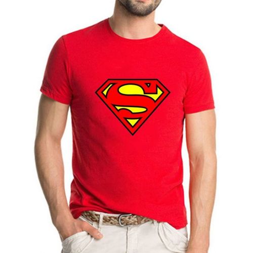 Superman Designer T-Shirt - Red