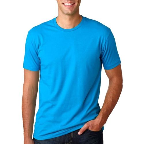 Sky Blue Men's Plain T-Shirt