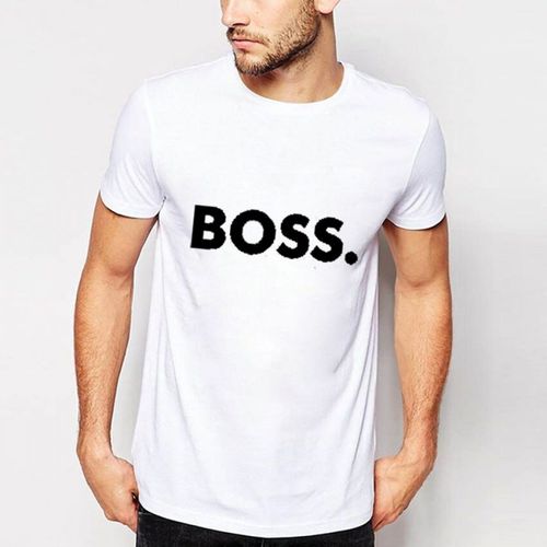 BOSS. Men's T-Shirt - White