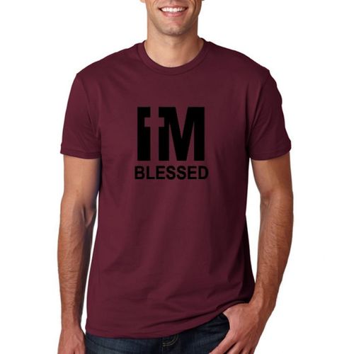 I'M BLESSED Men's T-Shirtaroon