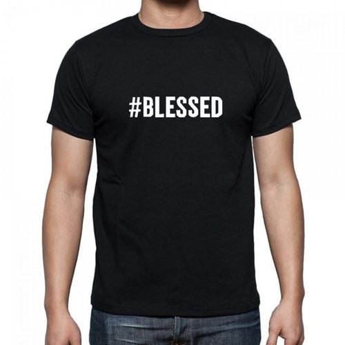 #BLESSED Men's T-Shirt - Black