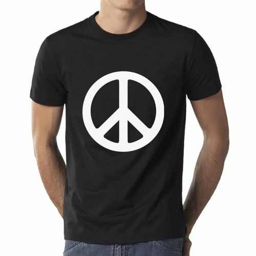 Peace Symbol T-Shirt - Black