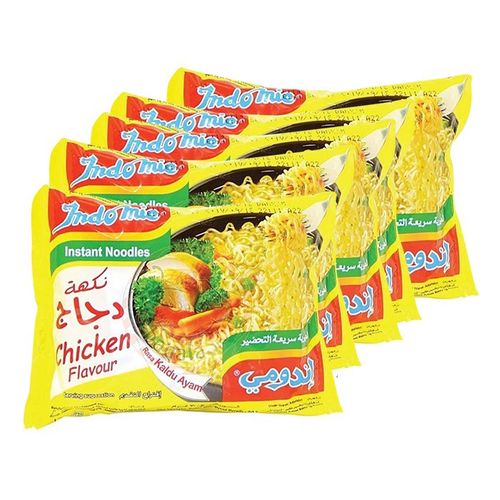 Indomie Bundle of 5 Indomie Chicken Flavour Instant Noodles - 70g